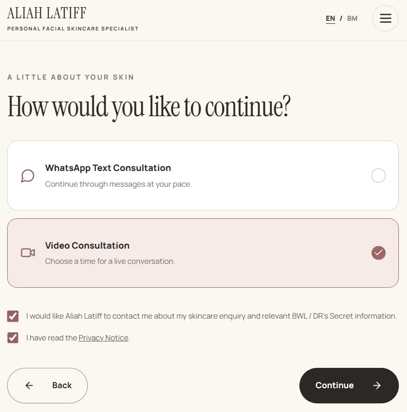 Questionnaire: WhatsApp or video